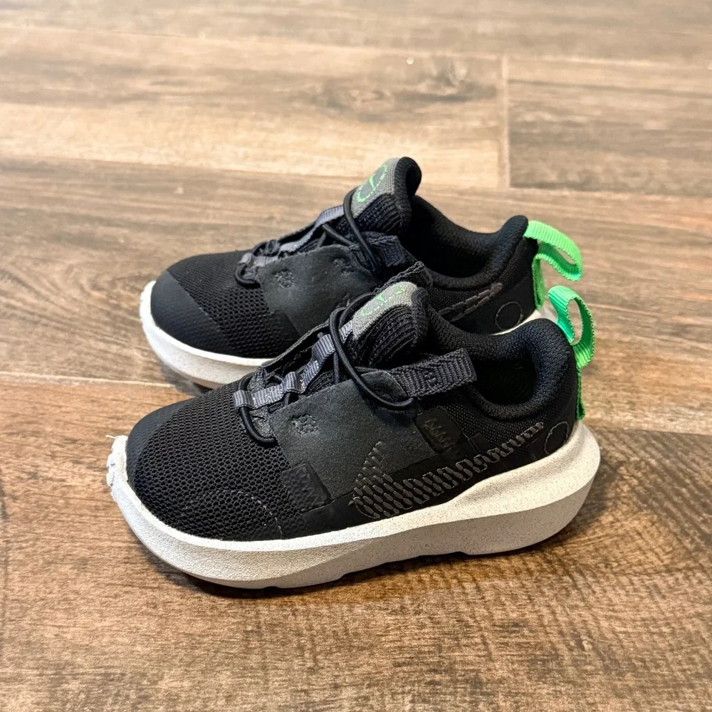Nike Toddler Crater Impact Technical Mesh Sneakers, Black, 7C